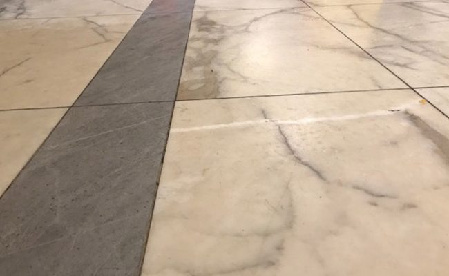 Marble Lobby Floor Polishing