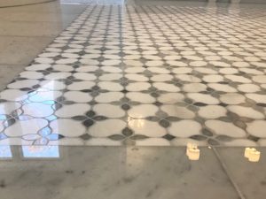 Marble Mosaic Floor Lippage Removal