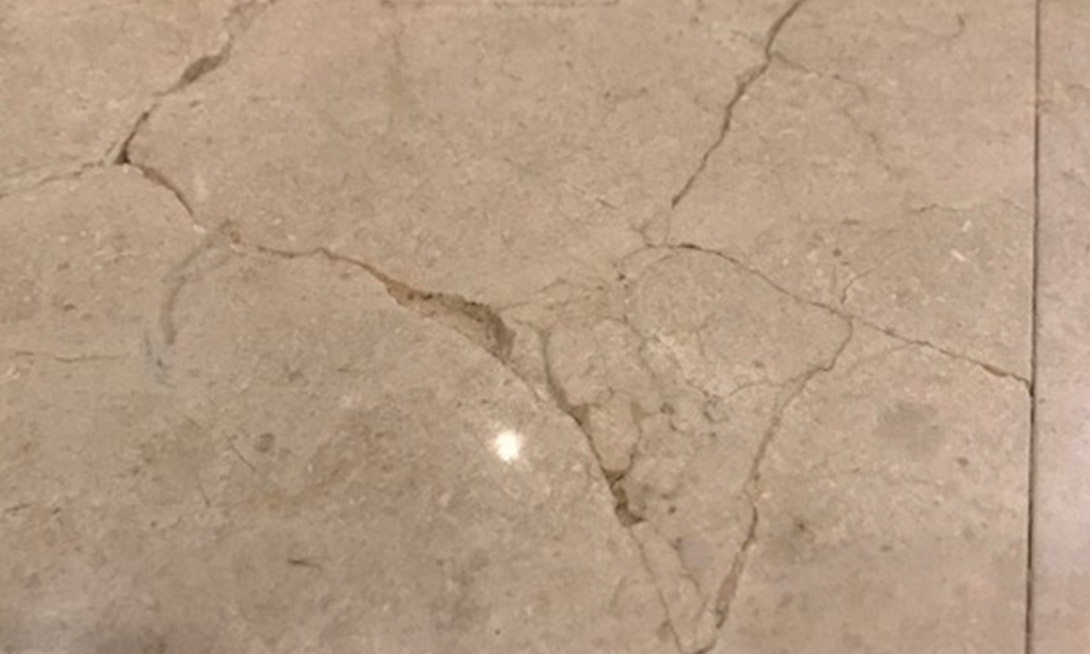 Marble Floor Crack