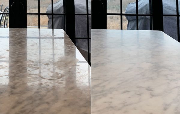 Marble Countertop Finish Changed