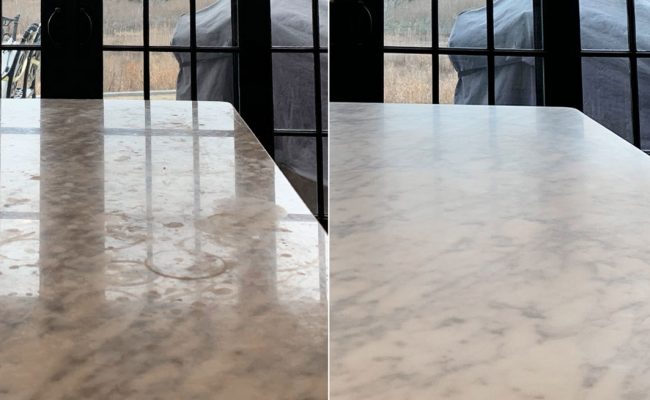 Change Marble Finish Before After
