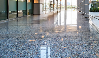 polished terrazzo floor